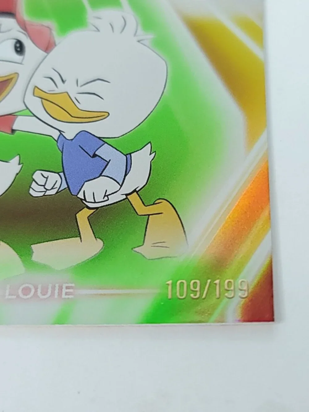 Hewy Dewey Louie Topps 2026 Disney Neon Holo Parallel Refractor Limited 109/199 - Picture 2 of 4
